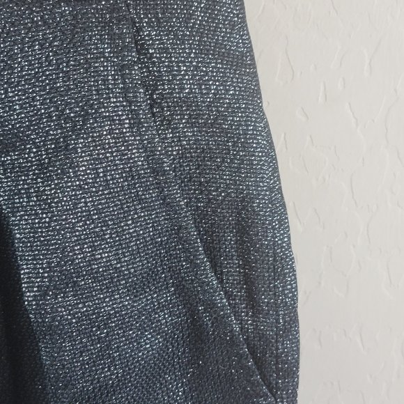 VINCE Black Silver Metallic Skirt - Picture 6 of 10